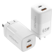 65W GaN 雙孔 1C1A 快速電源供應器